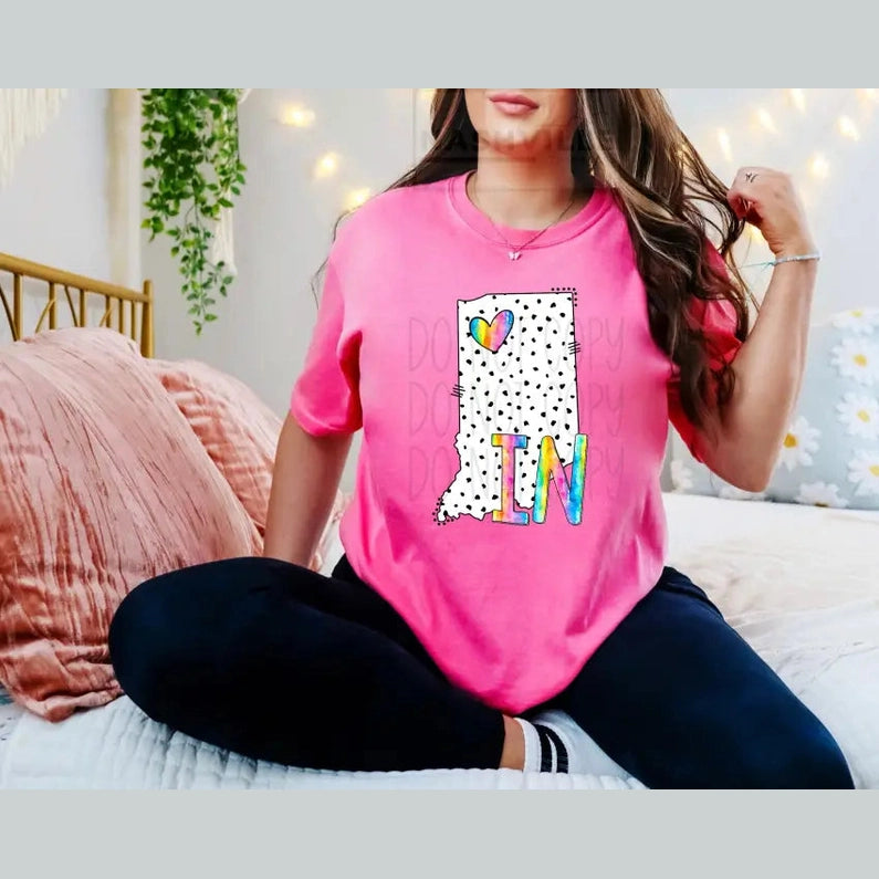 Polka Dot States Tees T - Shirt