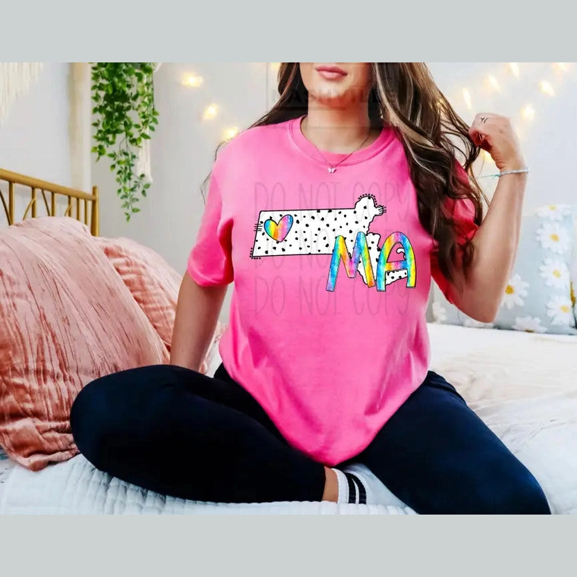 Polka Dot States Tees T - Shirt
