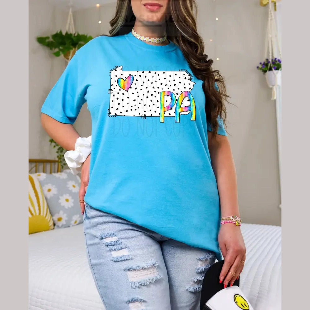 Polka Dot States Tees T - Shirt