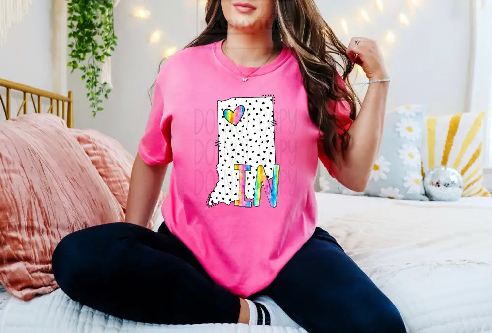 Polka Dot States Tees T - Shirt