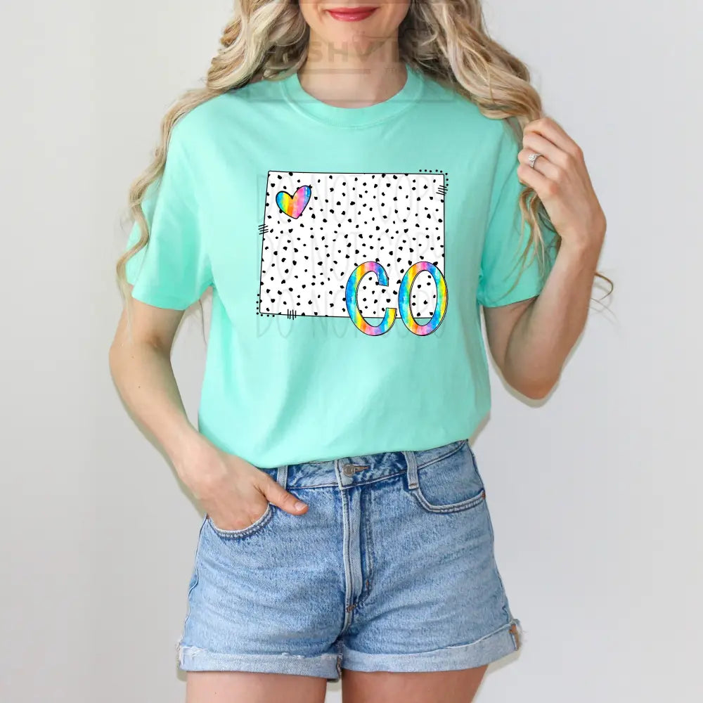 Polka Dot States Tees T - Shirt