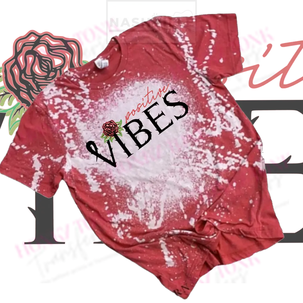 Positive Vibes Transfer Or Tie-Dyed Tee