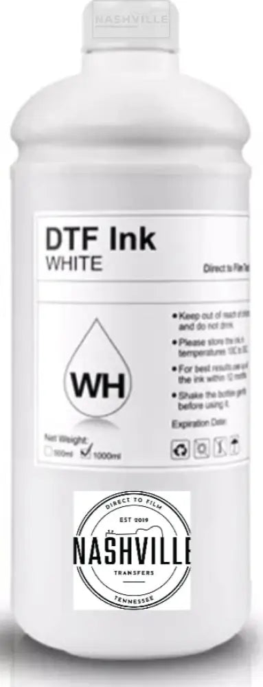 Premium Opaque White Dtf Ink.