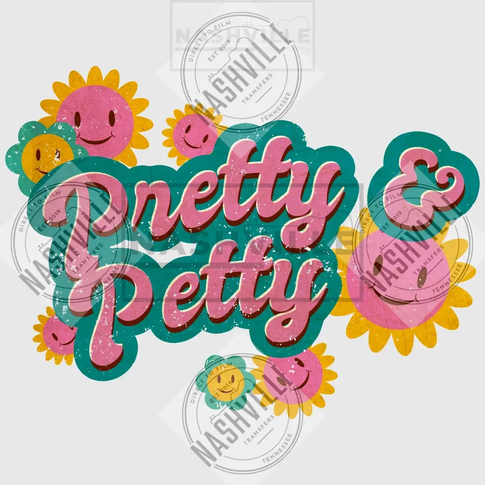 Pretty Petty Flower Transfer.