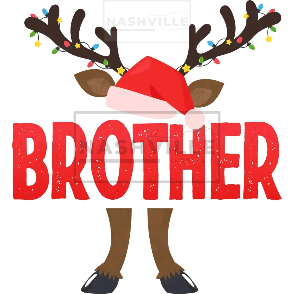 Reindeer Customizble Names Christmas Holiday Stock Transfer
