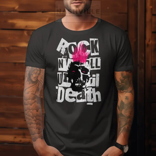 Rock-N-Roll Till Death Grunge Tee