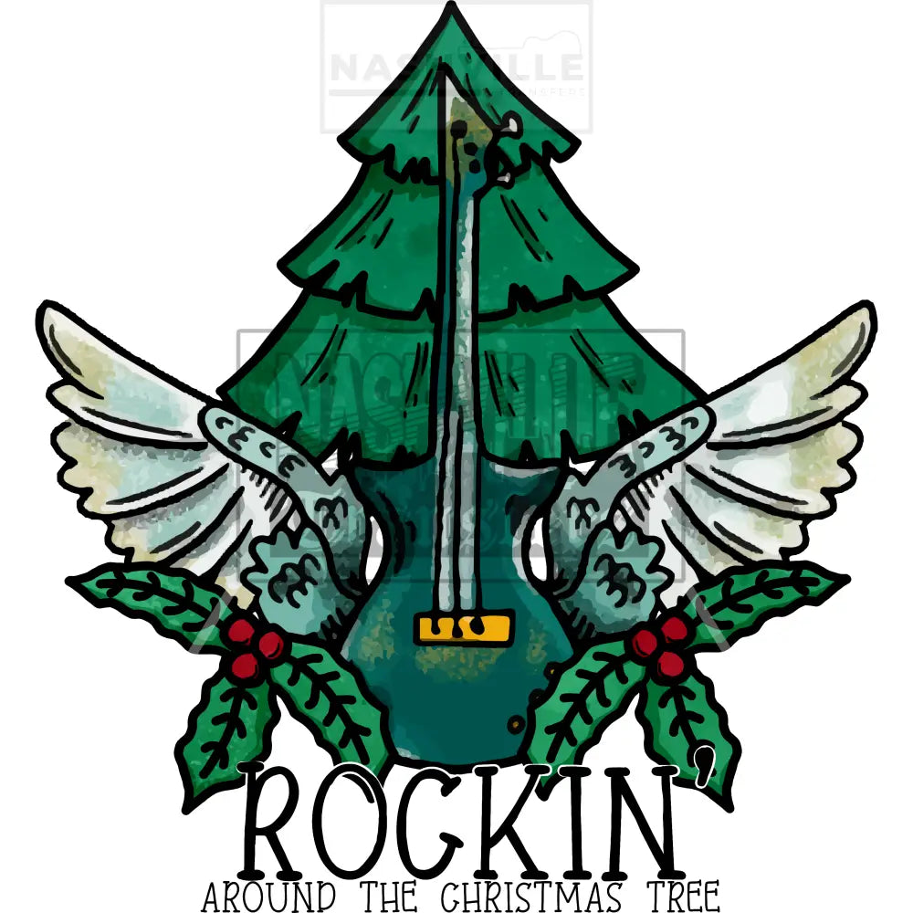 Rockin Arounf The Christmas Tree Holiday Stock Transfer Low Heat