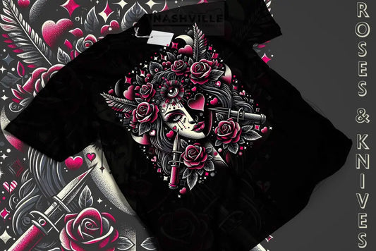 Roses And Knives Tee.