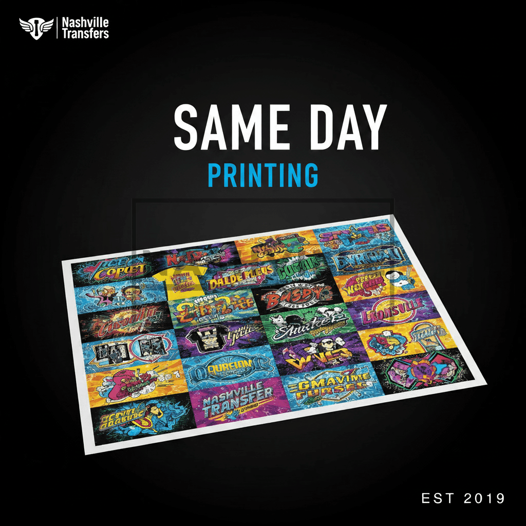 Same Day Printing - Nashville Transfers