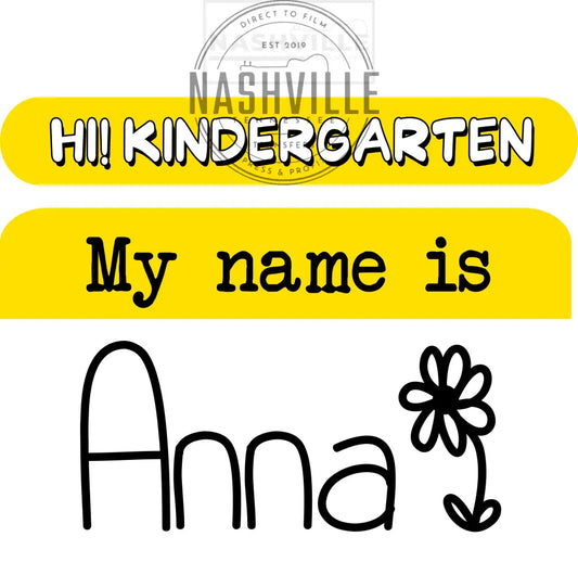 School Personalized Name Transfers.