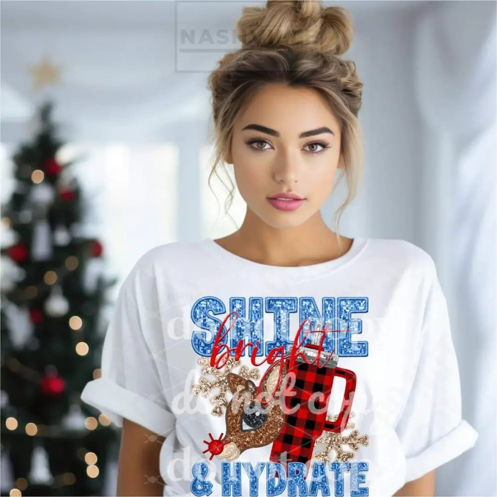 Shine And Hydrate Reindeer Holiday Sweatshirt
