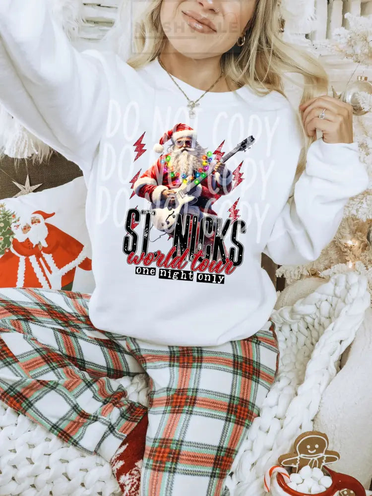 St. Nicks World Tour Sweatshirt.