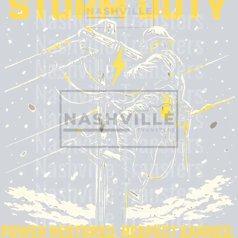 STORM DUTY HALFTONED W/BLACK KO TRANSFER