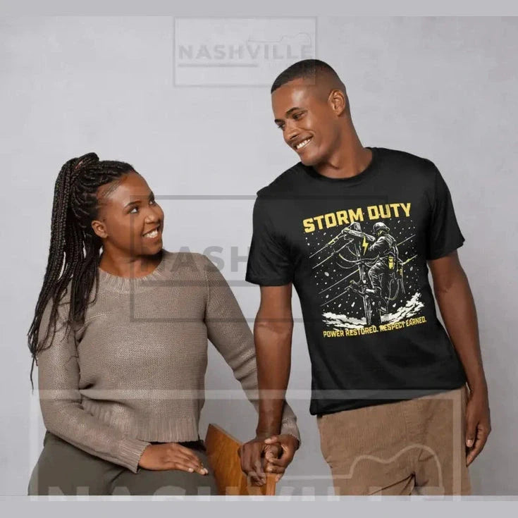 Storm Duty. Powered Restored. Respect Earned Tee T-SHIRT