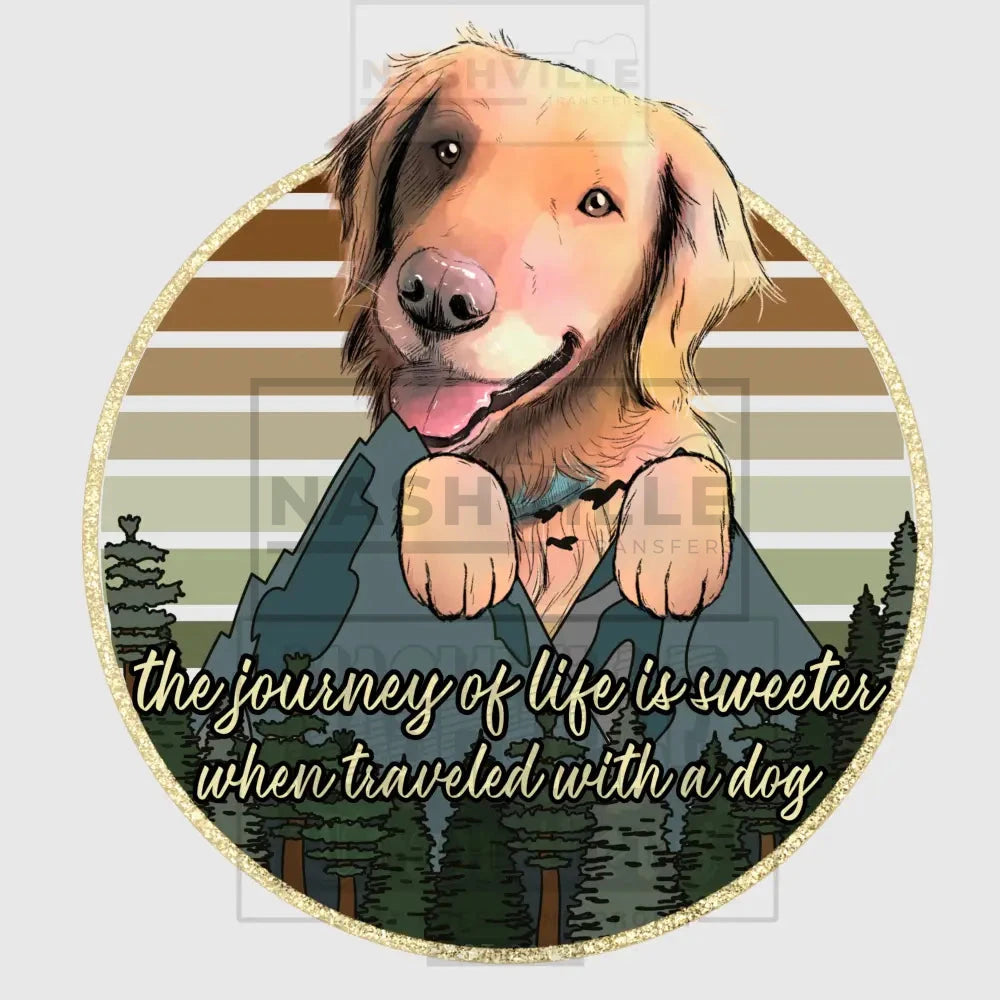 The Journey Of Life Is Sweeter When Traveled With A Dog Stock Transfer.