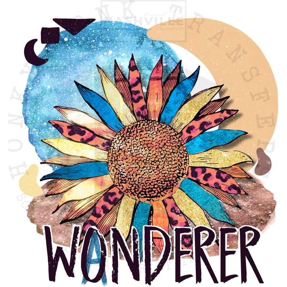 The Wonderer. Digital Heat Transfer Only / Blue