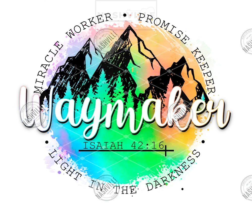 Waymaker Transfer Multi-Color / Clear Film