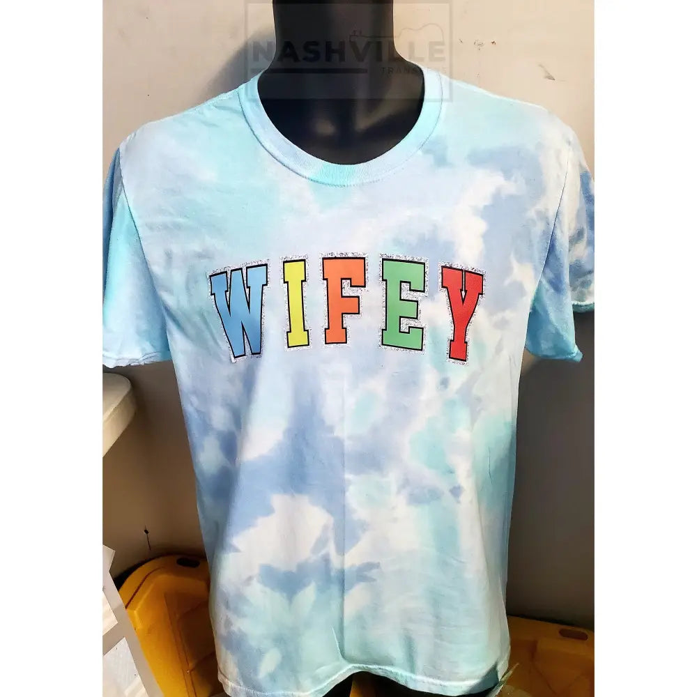 Wifey Whimsicle Tie-Dyed Top.
