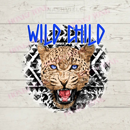 Wild Child Tiger Transfer And/Or T-Shirt