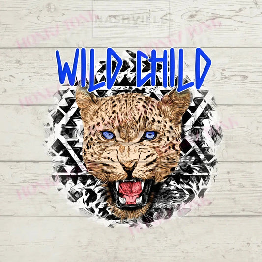 Wild Child Tiger Transfer And/Or T-Shirt