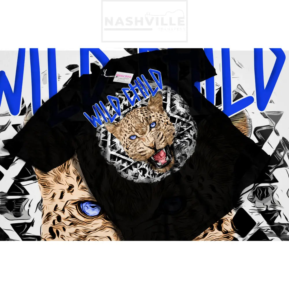 Wild Child Tiger Transfer And/Or T-Shirt