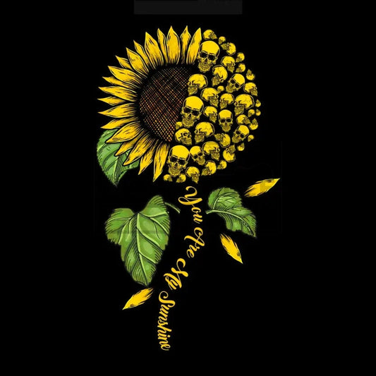 You Are My Sunshine Skull Sunflower Stock Transfer.