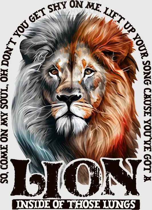 Youve Got A Lion Inside Of Those Lungs Transfer. Black