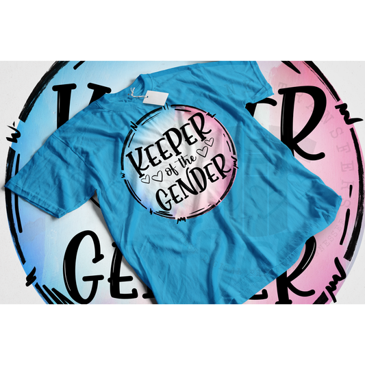 Gender reveal tee.